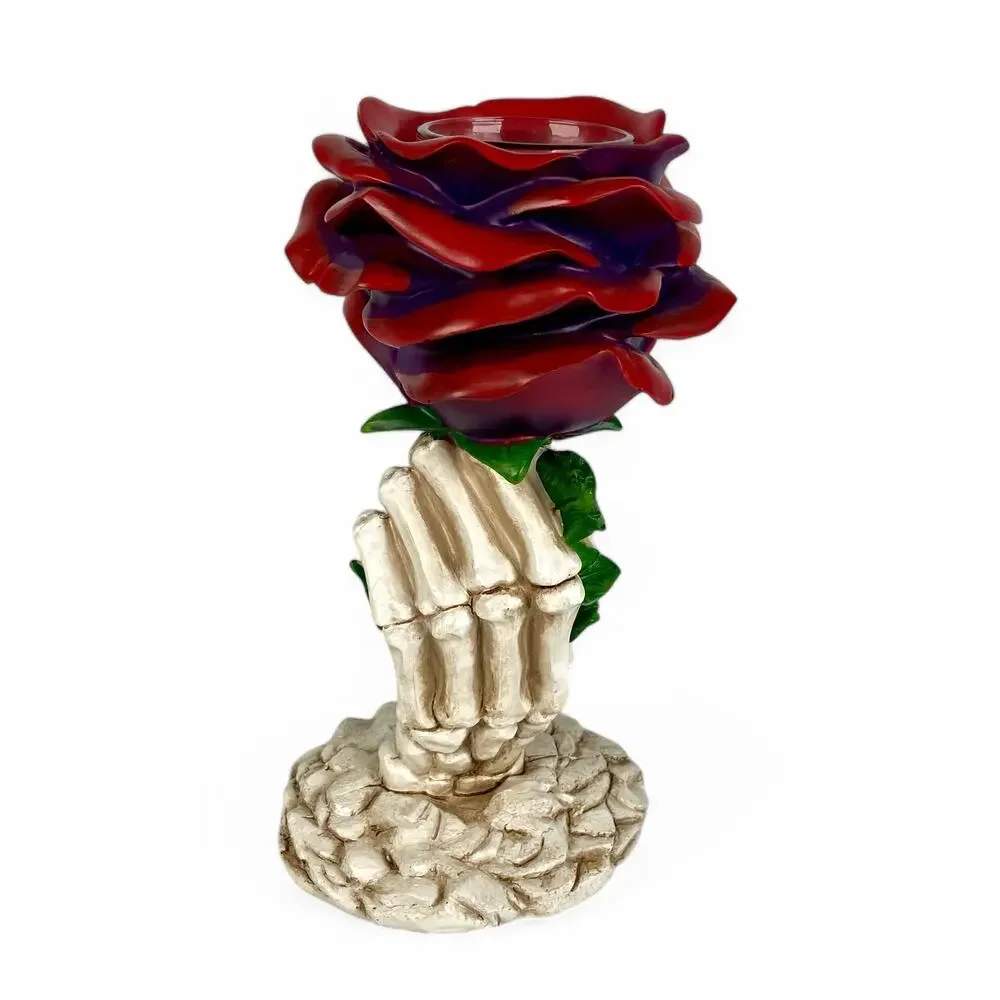 Red Rose Skeleton Hand Votive Candle Holder Yankee Candle Phantasmagoria 2021